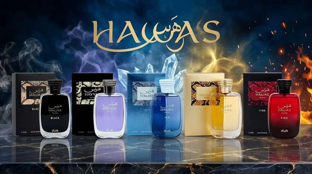 Rasasi Hawas Fire Men's EDP 100ml Masculine Aquatic Aromatic Fragrance Long Lasting Fresh Arabian Cologne For Daily Dating Party
