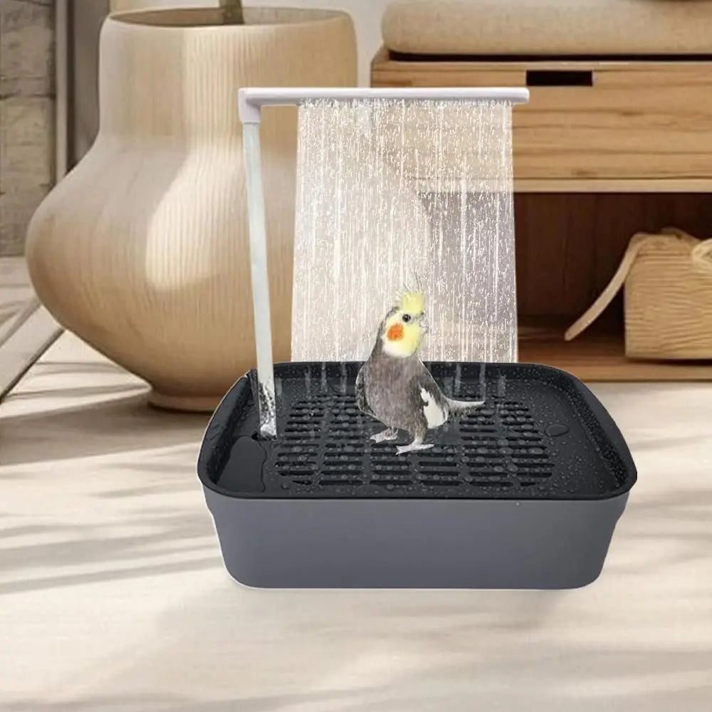 High Quality Automatic Parrot Bird Bath Tub USB Electric Pet Circulating Water Bathtub Bird Bathtub Shower Fountain Pet Supplies