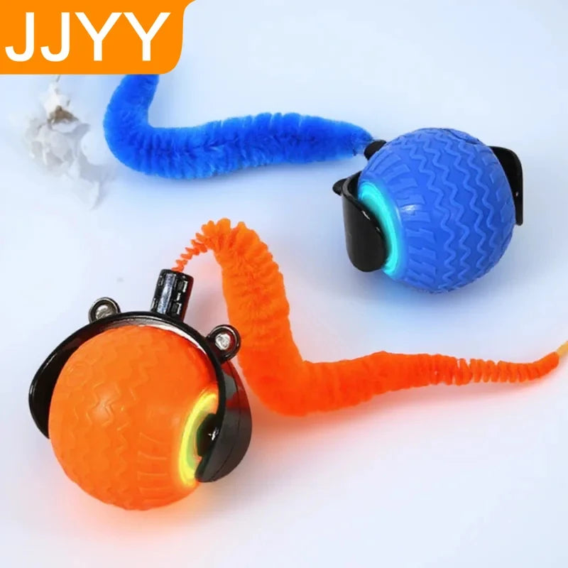 Smart Automatic Rotating LED Cat Teasing Ball, Obstacle Avoidance Interactive Cat Yo-Yo for Kittens Pet Supplies