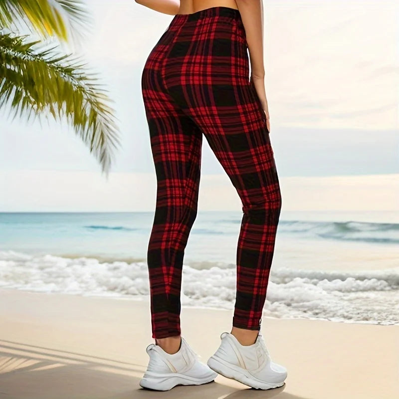 PD474 European and American Casual Fashion Imitation Denim Leggings with High Elasticity Cropped Pants for Women