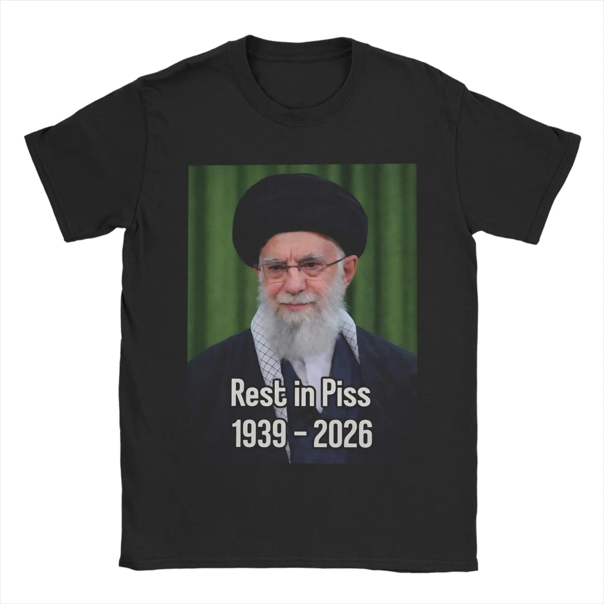 Graphic Printing We Love You Ayatollah RIP 1939-2026 IRAN Ali Khamenei  T Shirt For Unisex  Cotton Tee Shirt Short Sleeve Tops