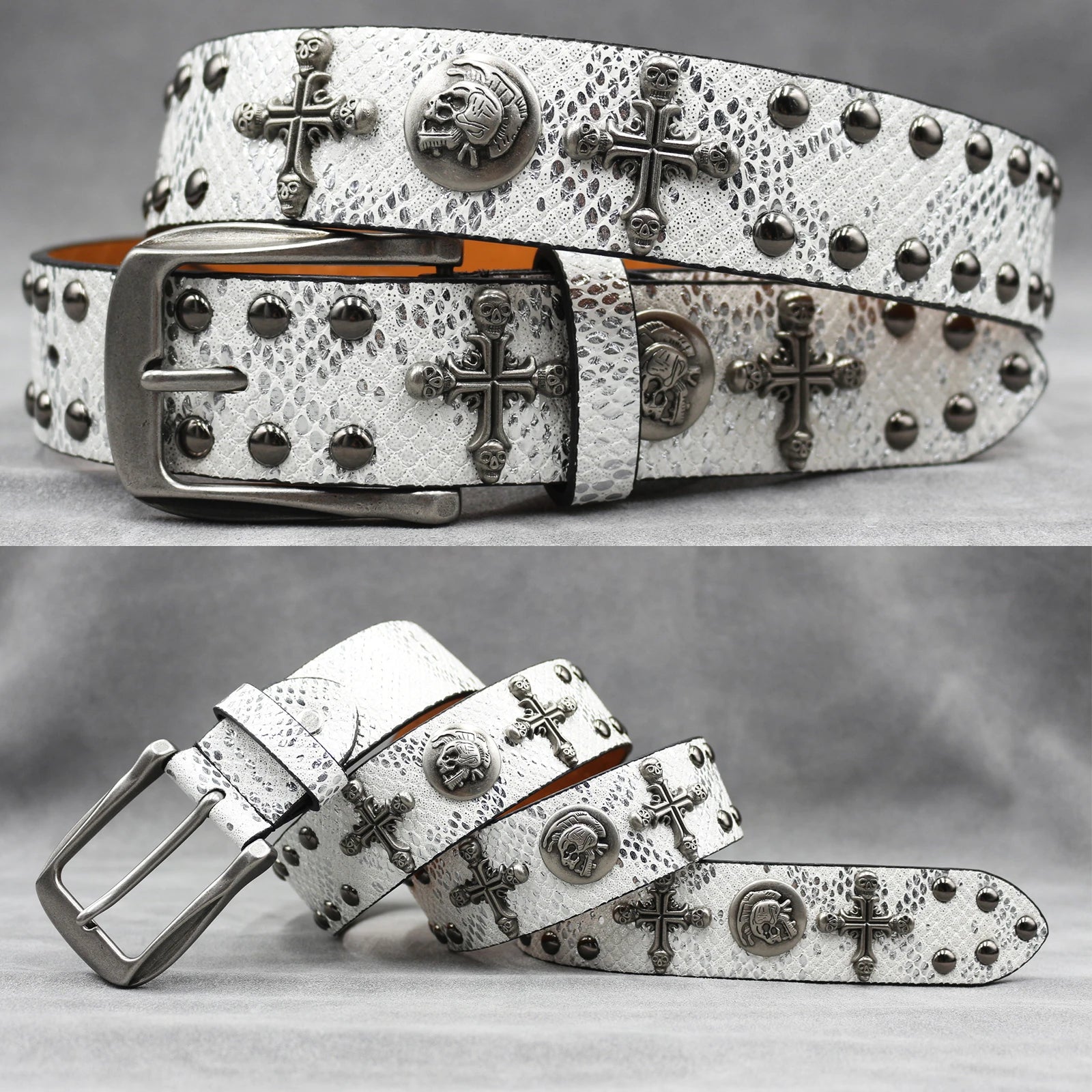 Rivet PU  Leather men's belt Fashion alloy belts Buckle luxury brand jeans belts for men business belt female belt