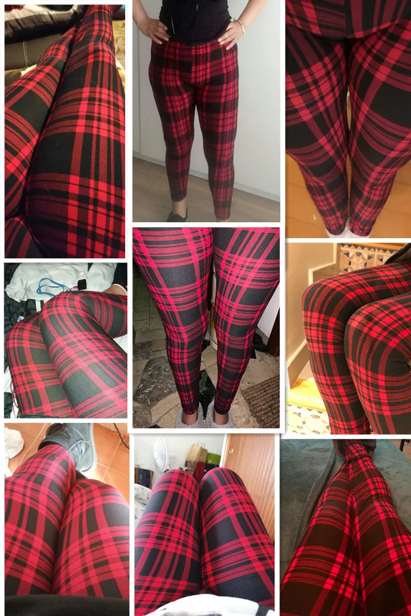 PD474 European and American Casual Fashion Imitation Denim Leggings with High Elasticity Cropped Pants for Women