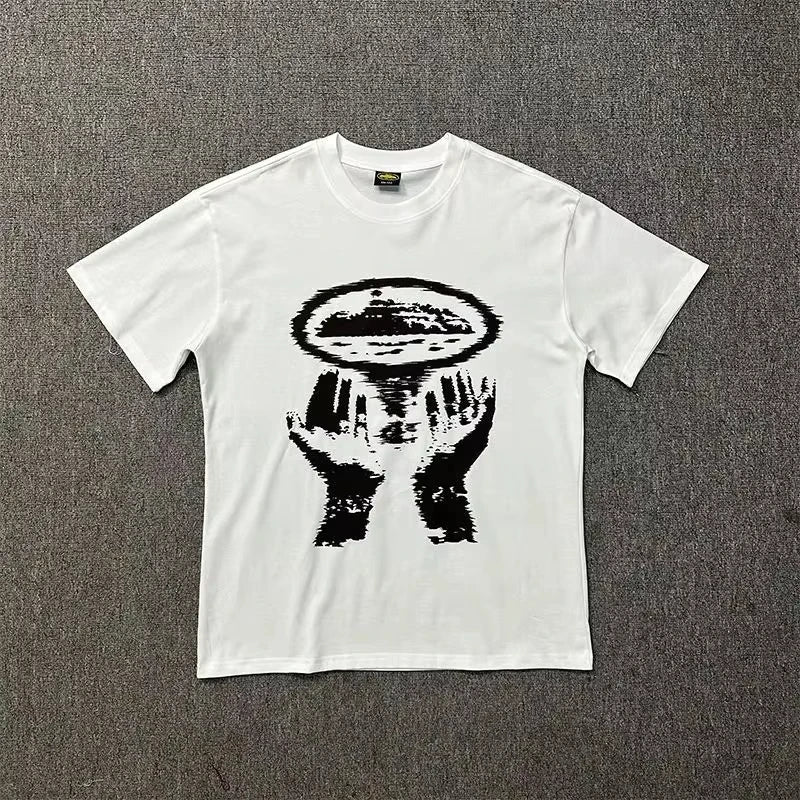 Men's Printed T-shirt Street Fashion Clothing Avant-garde Style Retro Oversized Design Men's and Women's Comfortable Top