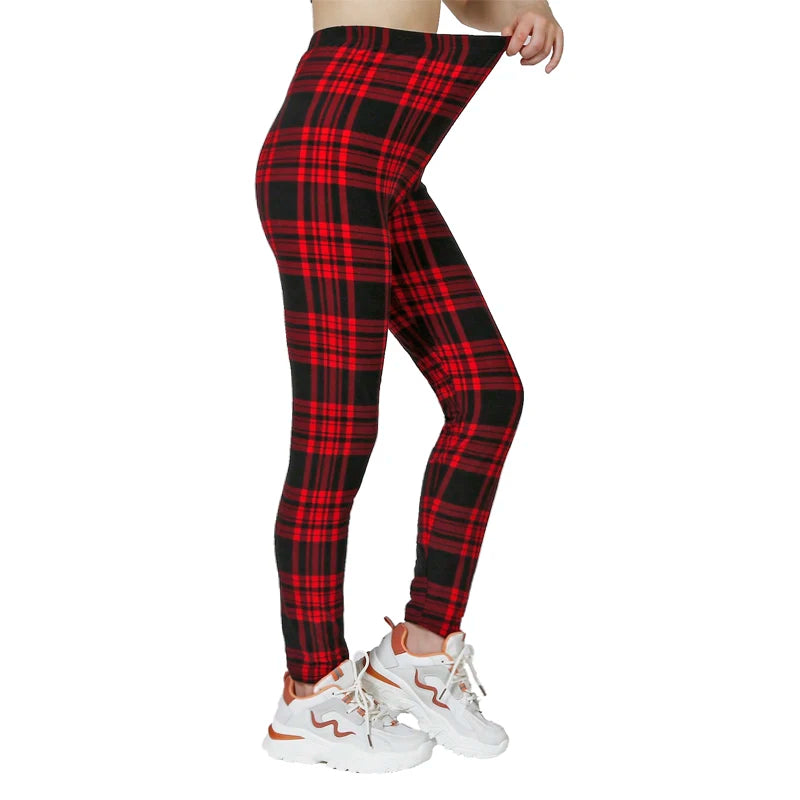 PD474 European and American Casual Fashion Imitation Denim Leggings with High Elasticity Cropped Pants for Women