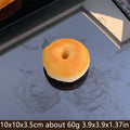 4inch Vanilla Soft Kit Kid Bagel Bread Model False Donuts Toy Gift Wall DIY Decoration Props Sugar Needle Nutella Soft extrusion