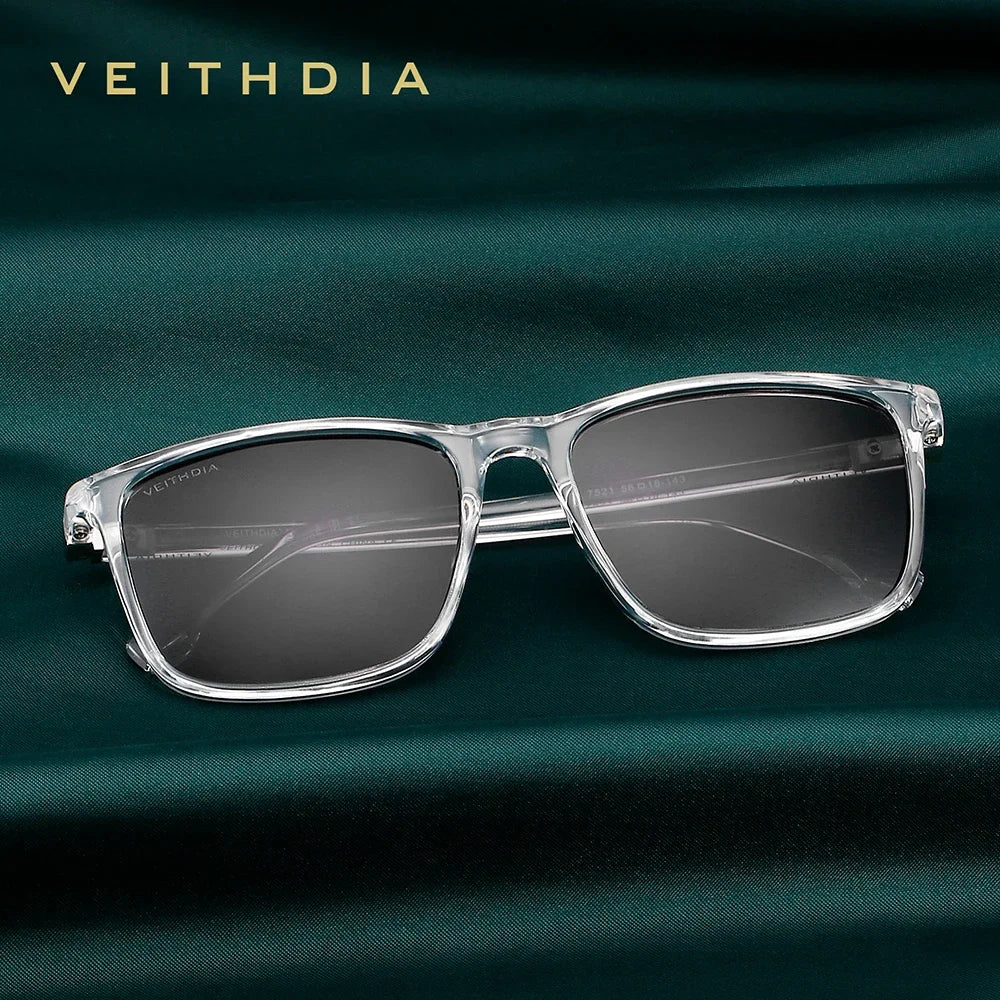 VEITHDIA Brand New Sunglasses Unisex Retro TR90 Sunglasses Polarized UV400 Lens Vintage Eyewear Sun Glasses For Men/Women 7521