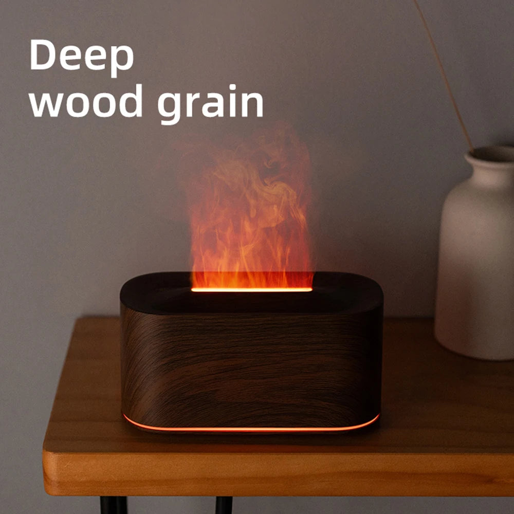 Ember Flame Diffuser — Fireplace-Effect Aromatherapy Humidifier