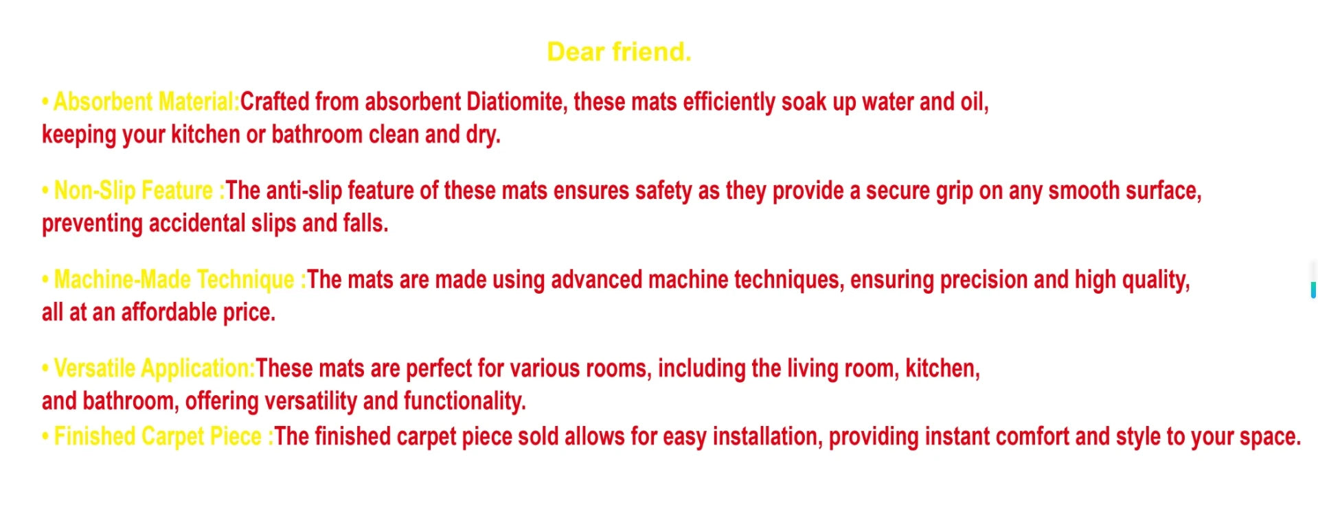 VIKAMA Pet Placemat, Dog Food Mat, Anti-Slip And Leak-Proof Cat And Dog Food Bowl Mat, Diatom Mud Pet Supplies Carpet