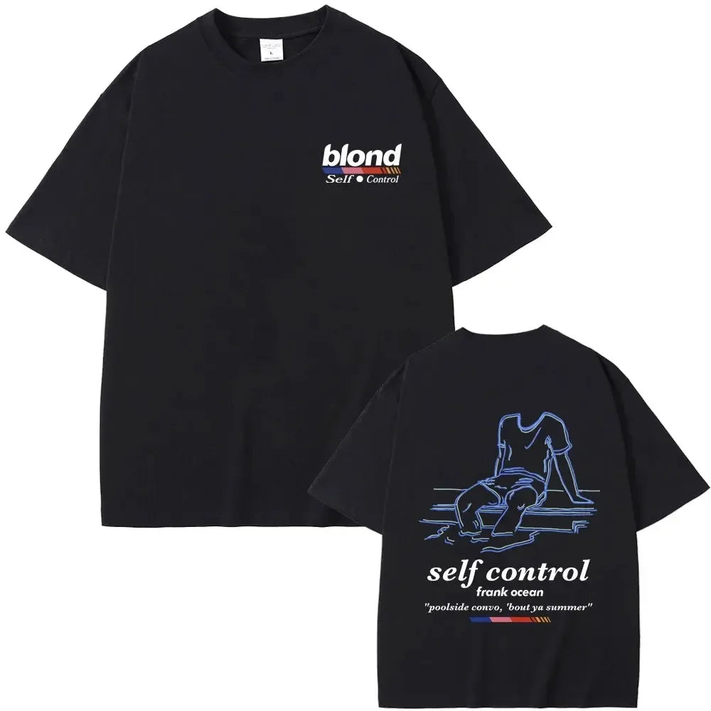 Streetwear Rapper Frank Channel Orange Graphic Print Tshirt Ocean Oversized T-shirts Blond Hip Hop Vintage Men's Blond Tees Top