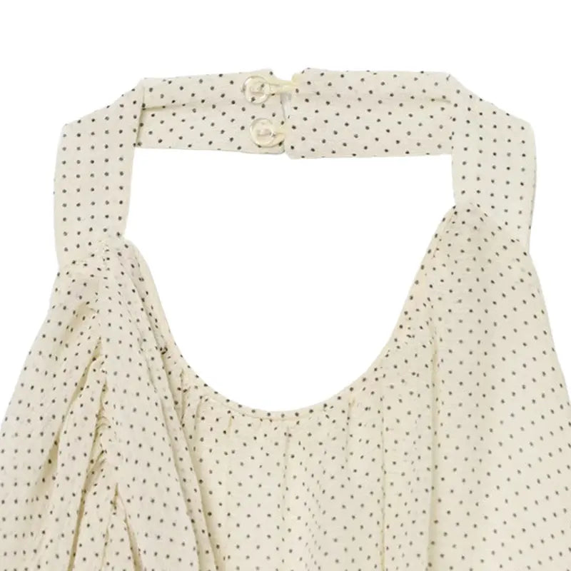 Fashion Women's Pleated Halter Vest Loose Sleeveless Backless Female Feshion Tops 2026 Summer Lady Chic All-match Solid Vests