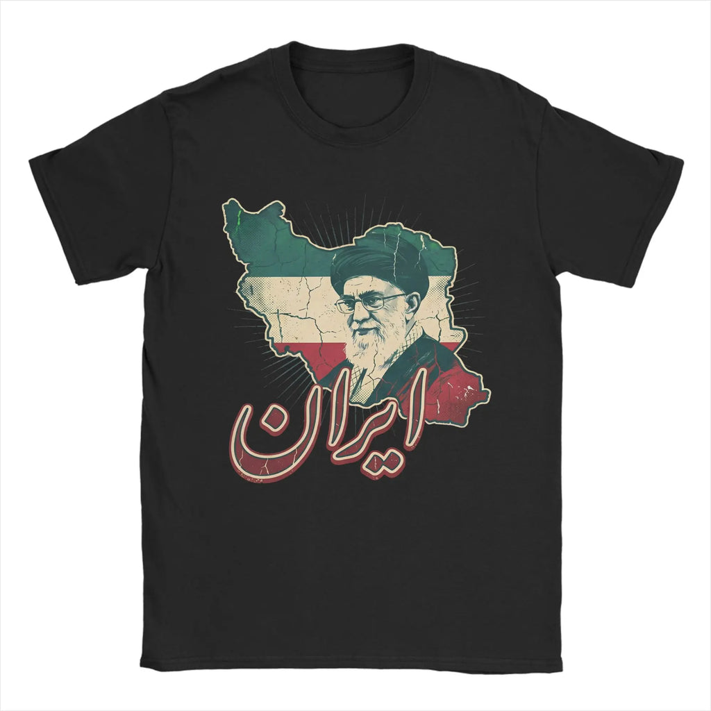 Graphic Printing We Love You Ayatollah RIP 1939-2026 IRAN Ali Khamenei  T Shirt For Unisex  Cotton Tee Shirt Short Sleeve Tops