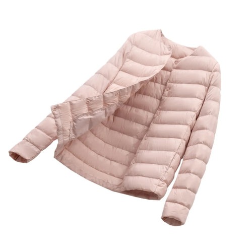 12 Colors Women Long Sleeves 90% White Duck Down Female Slim Warm Inner Ultra Lightweight Packable Ski Jacket Down Liner Jackets