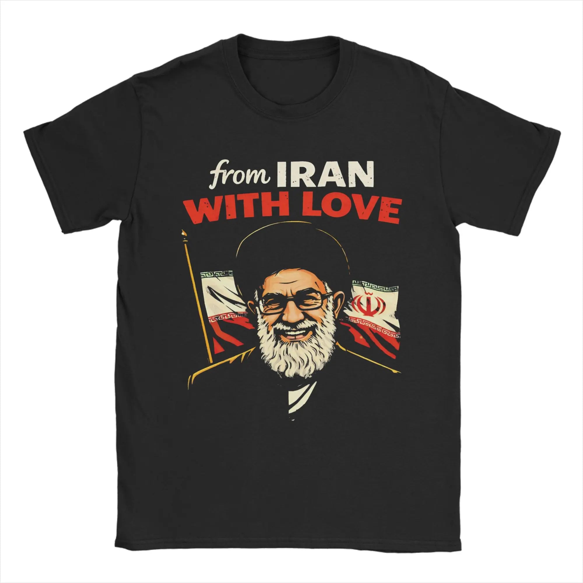 Graphic Printing We Love You Ayatollah RIP 1939-2026 IRAN Ali Khamenei  T Shirt For Unisex  Cotton Tee Shirt Short Sleeve Tops