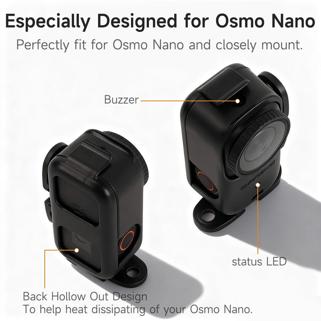 Sunnylife Accessories For DJI Osmo Nano Backpack Clip Magnetic Holder Mount Len Case Bag Protection Expansion Bracket Silicone