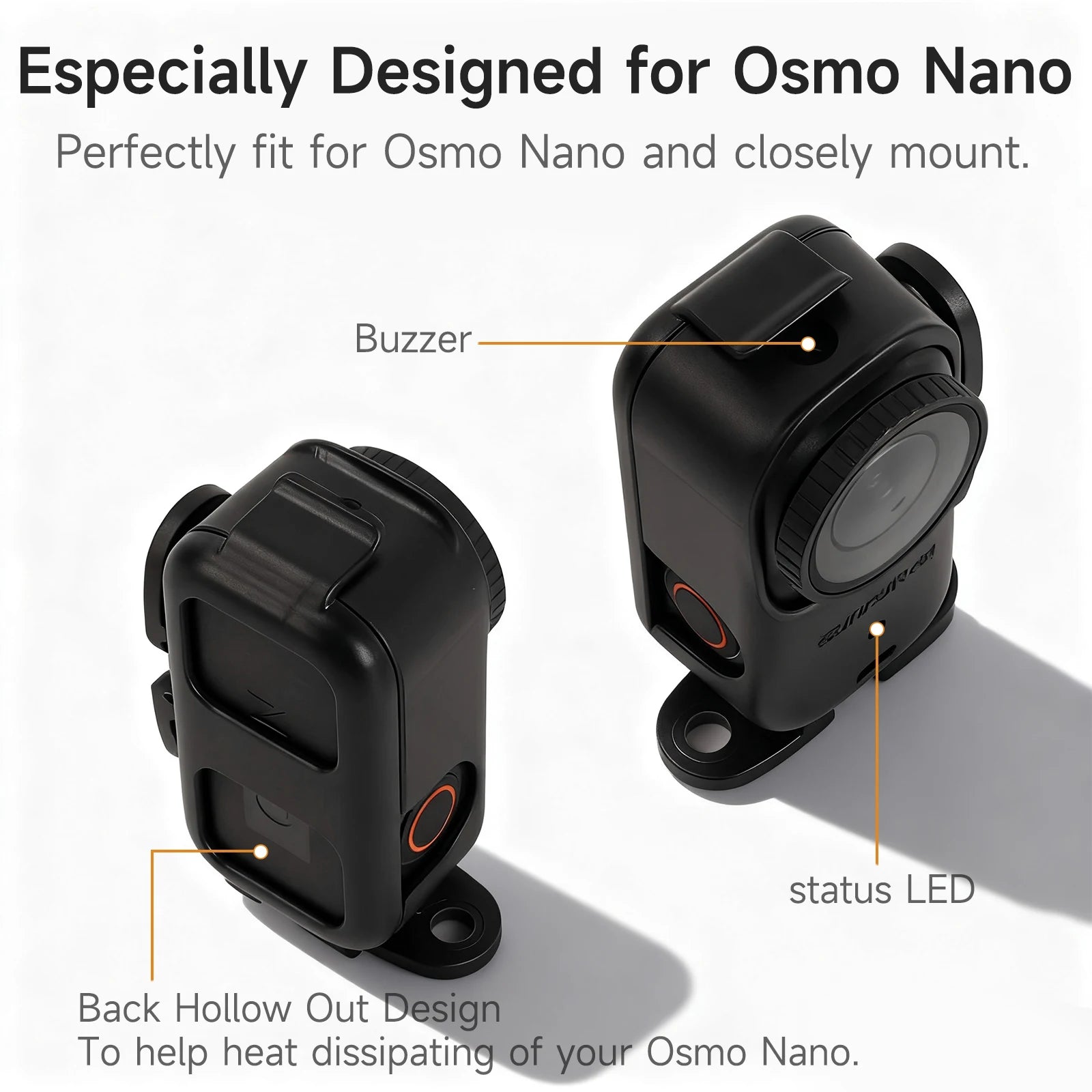 Sunnylife Accessories For DJI Osmo Nano Backpack Clip Magnetic Holder Mount Len Case Bag Protection Expansion Bracket Silicone