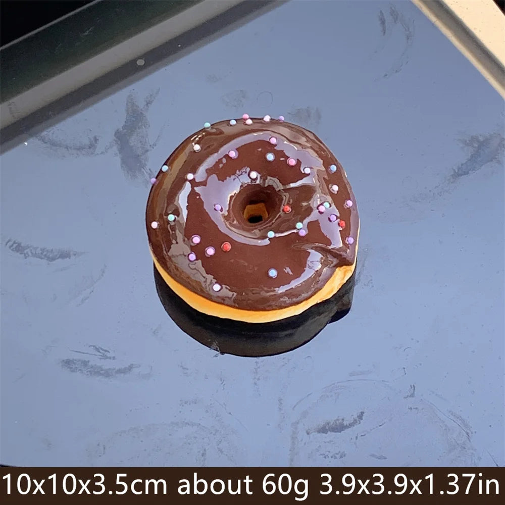 4inch Vanilla Soft Kit Kid Bagel Bread Model False Donuts Toy Gift Wall DIY Decoration Props Sugar Needle Nutella Soft extrusion