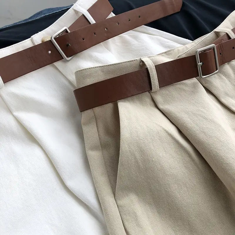 Wide Leg Shorts Women High Waist Solid All-match Streetwear Casual Cargo Loose Fit Cozy Chic Popular Simple Basic Summer Mujer