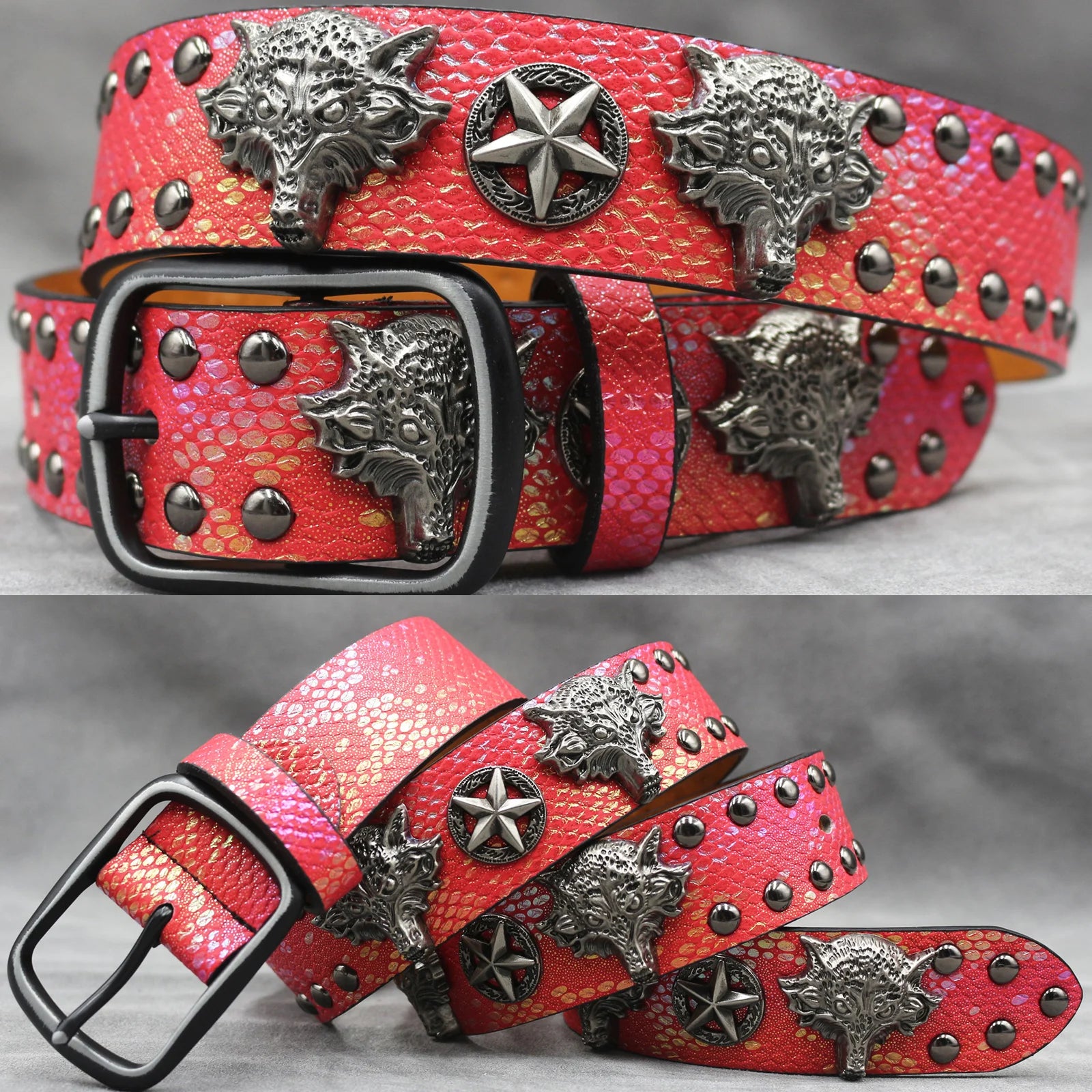 Rivet PU  Leather men's belt Fashion alloy belts Buckle luxury brand jeans belts for men business belt female belt