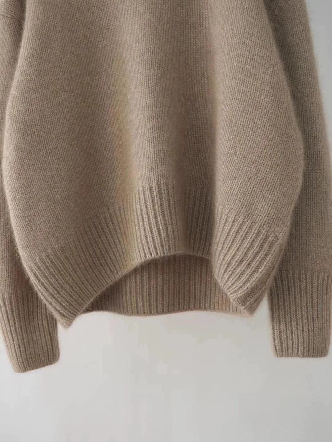 Autumn Winter Thick Loose Knitwear Sweater Tops Casual Turn Down Collar Long Lantern Sleeve Knitted Pullover Coats PYXA-dh70