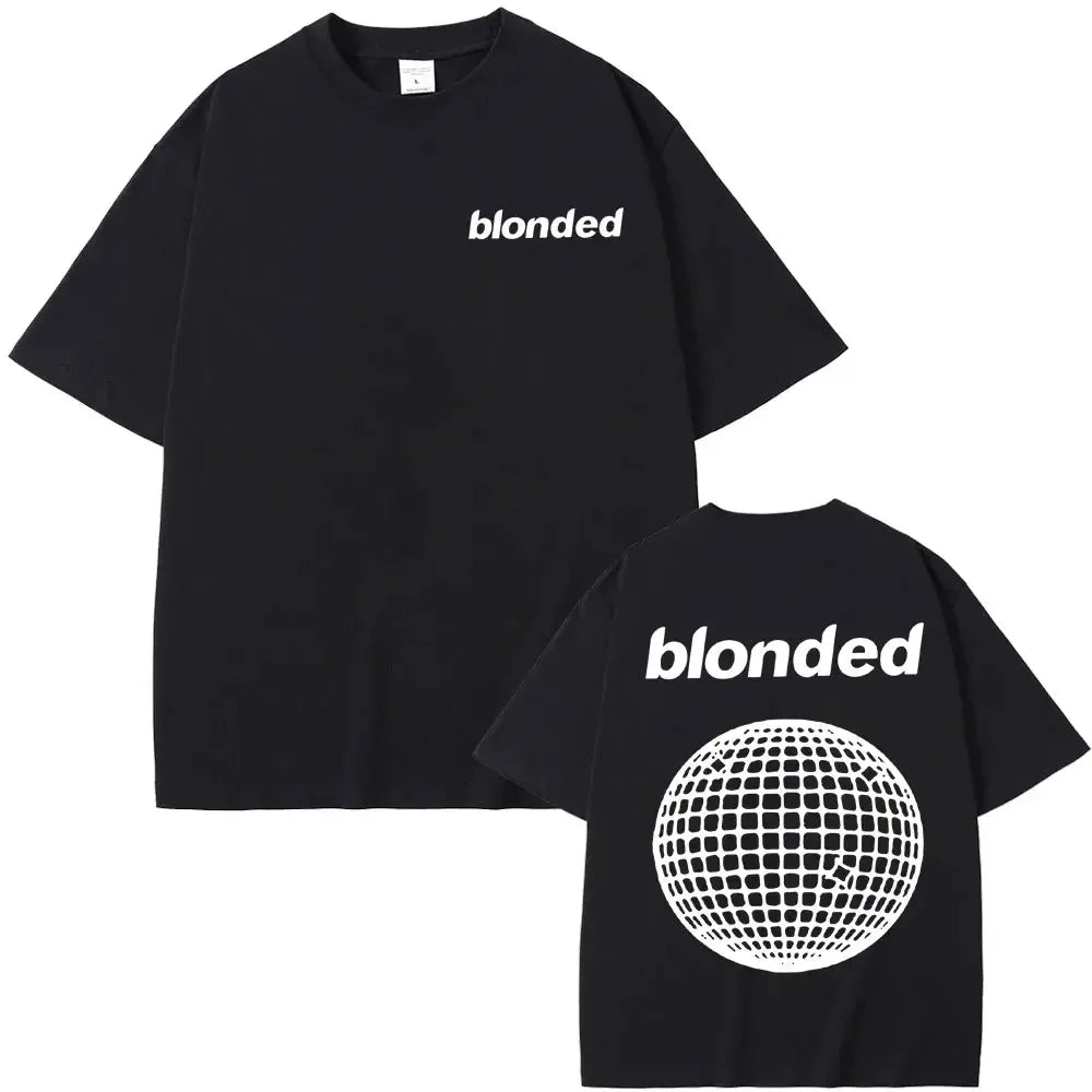 Streetwear Rapper Frank Channel Orange Graphic Print Tshirt Ocean Oversized T-shirts Blond Hip Hop Vintage Men's Blond Tees Top