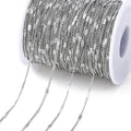 2Meter Stainless Steel Chains Flat Chain for DIY Necklace Bracelet Anklet Jewelry Making Accessories Supplies  Wholesale
