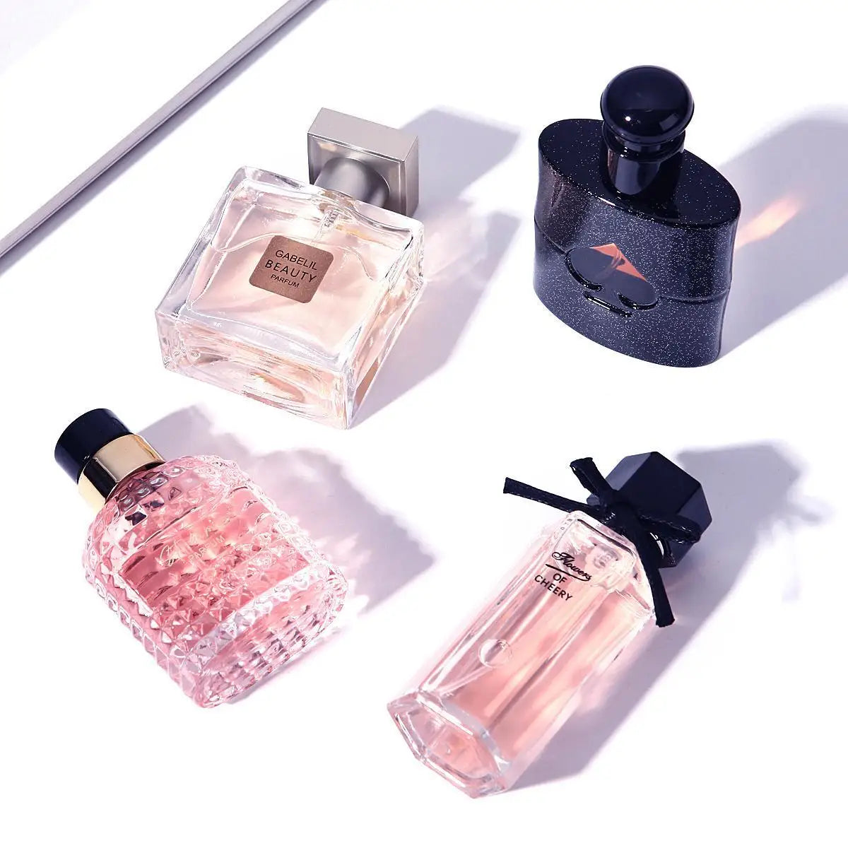 Gift Box Four Piece Set Women Perfume Spray 105ml Floral Scent Lasting Fragrance Pheromone Eau De Parfum Men Cologne Balminess