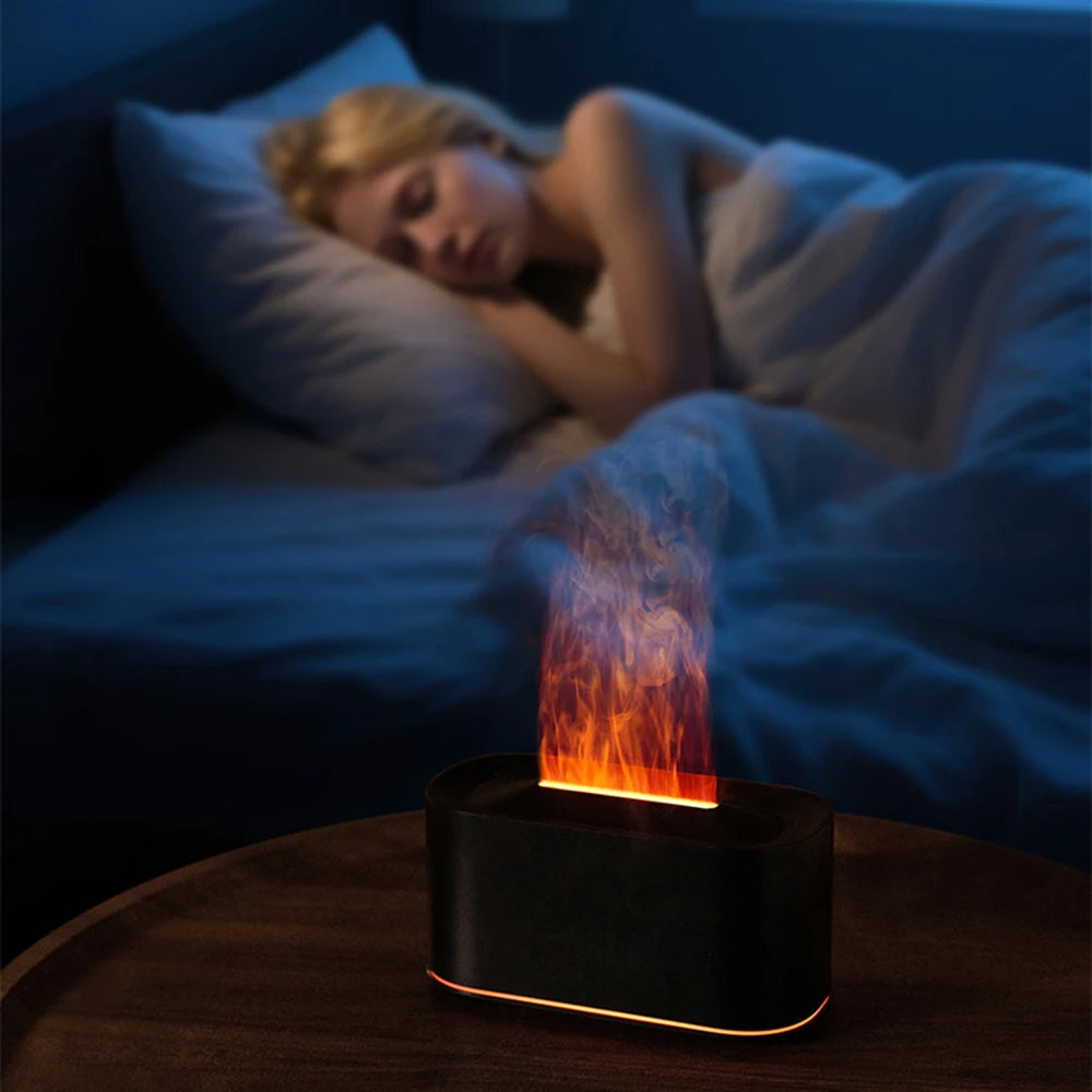 Ember Flame Diffuser — Fireplace-Effect Aromatherapy Humidifier
