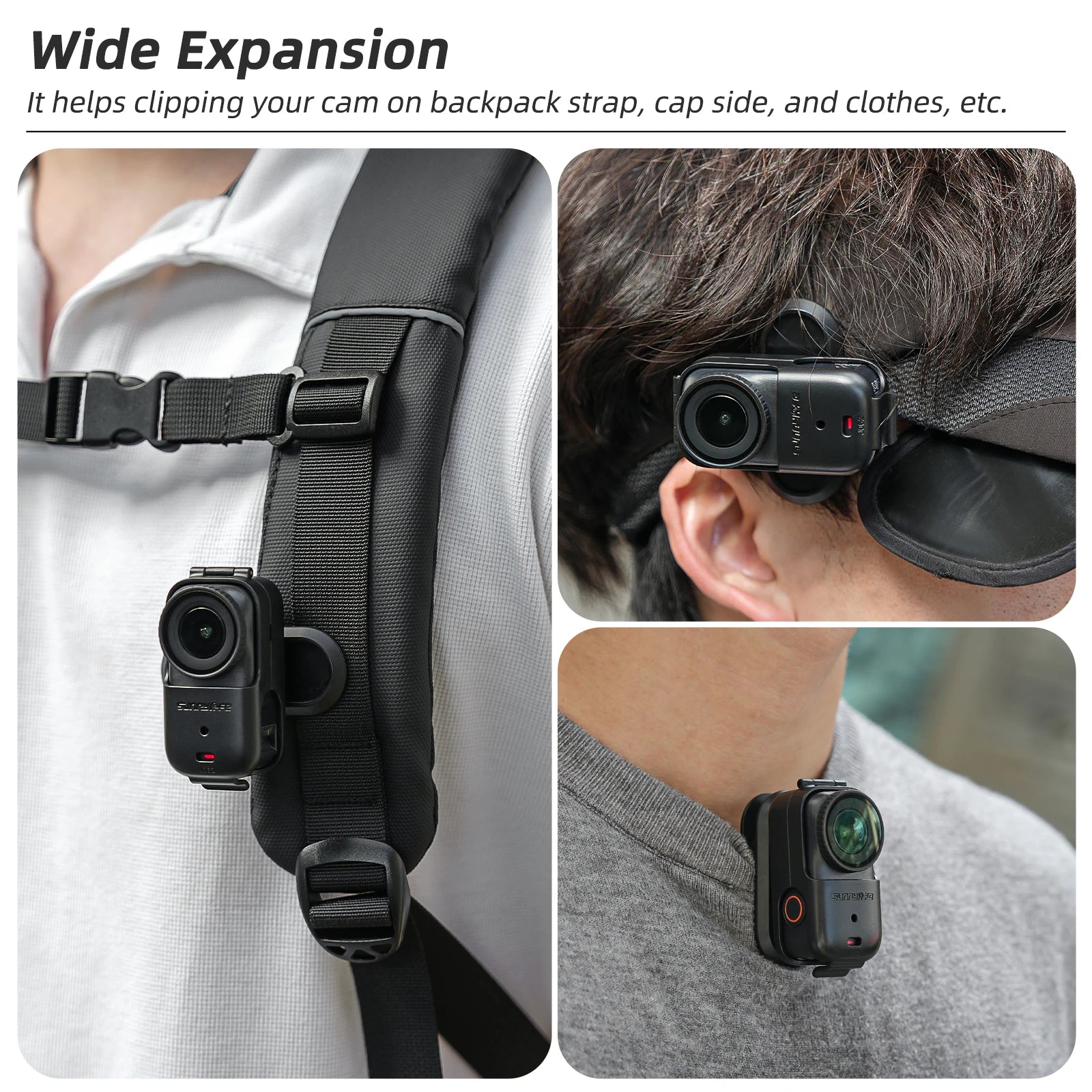 Sunnylife Accessories For DJI Osmo Nano Backpack Clip Magnetic Holder Mount Len Case Bag Protection Expansion Bracket Silicone