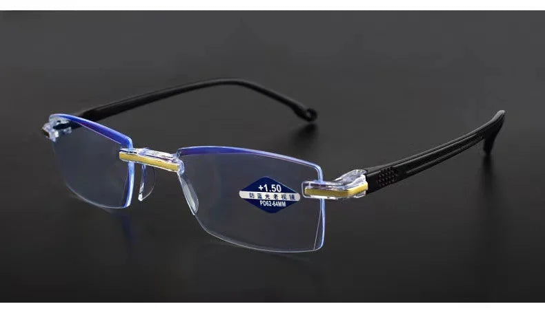 Elder Ultralight Reading Glasses for Men Women Retro HD Lens Blue Light Blocking Eyewear Classic Square Far Sight Eyeglasses