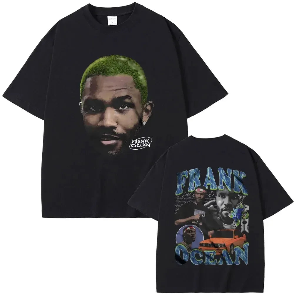 Streetwear Rapper Frank Channel Orange Graphic Print Tshirt Ocean Oversized T-shirts Blond Hip Hop Vintage Men's Blond Tees Top