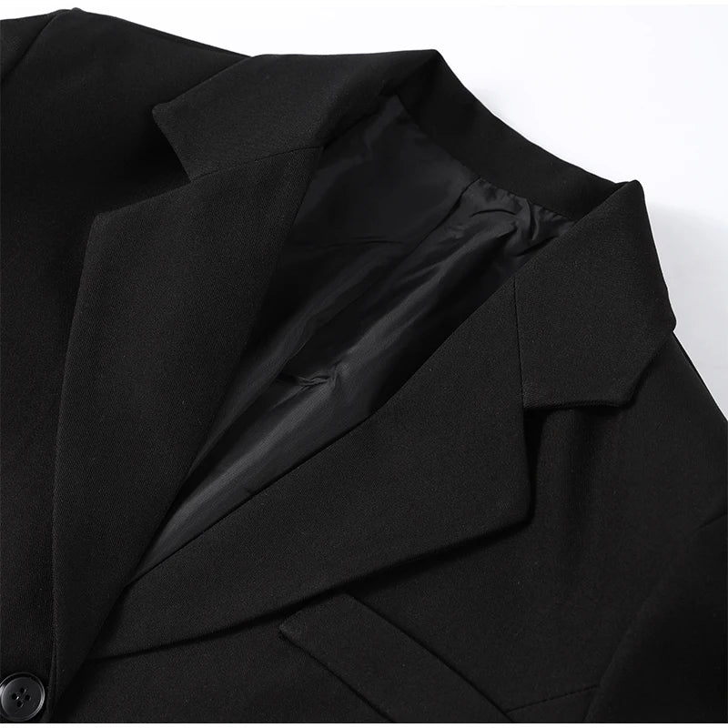 2026 Spring New Solid Lapel Blazer Jacket For Women Elegant Long Sleeve Waist Suit Coats Office Lady Chic Commute Tops