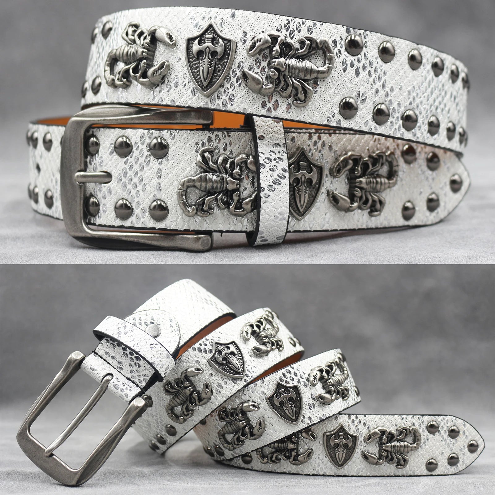 Rivet PU  Leather men's belt Fashion alloy belts Buckle luxury brand jeans belts for men business belt female belt
