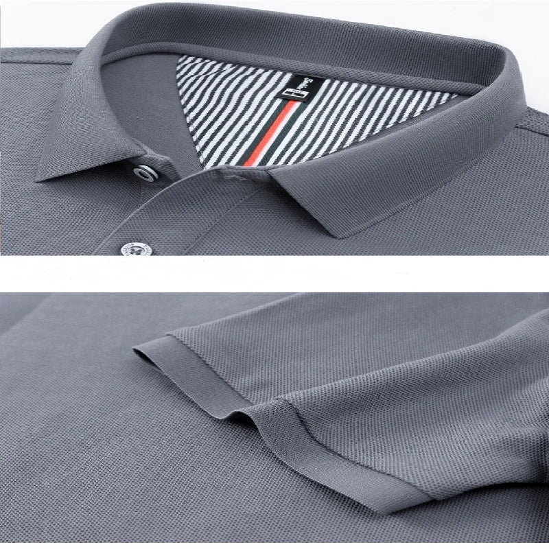 Luxury Autumn and Winter New Paul Brand Embroidered T-Shirt Top High-End Mens Business Casual Comfortable Hot-Selling Polo Shirt