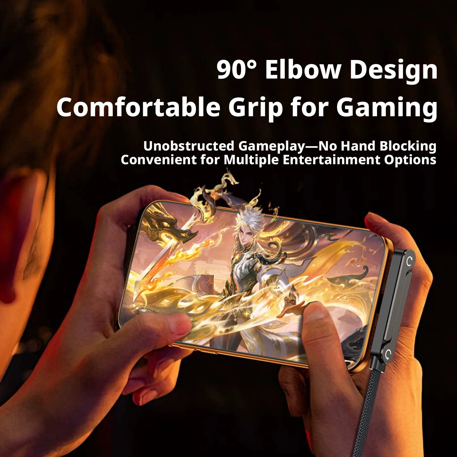 240/65w Fast Charging Foldable Bracket Data Cable 2-in-1 Data Wire Foldable Phone Tablet Stand Type-C to Type-C /USB-A to Type-C