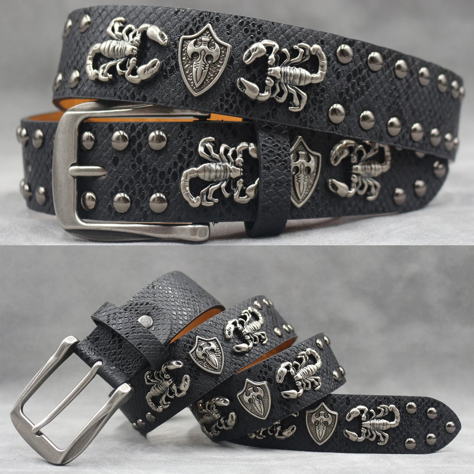 Rivet PU  Leather men's belt Fashion alloy belts Buckle luxury brand jeans belts for men business belt female belt