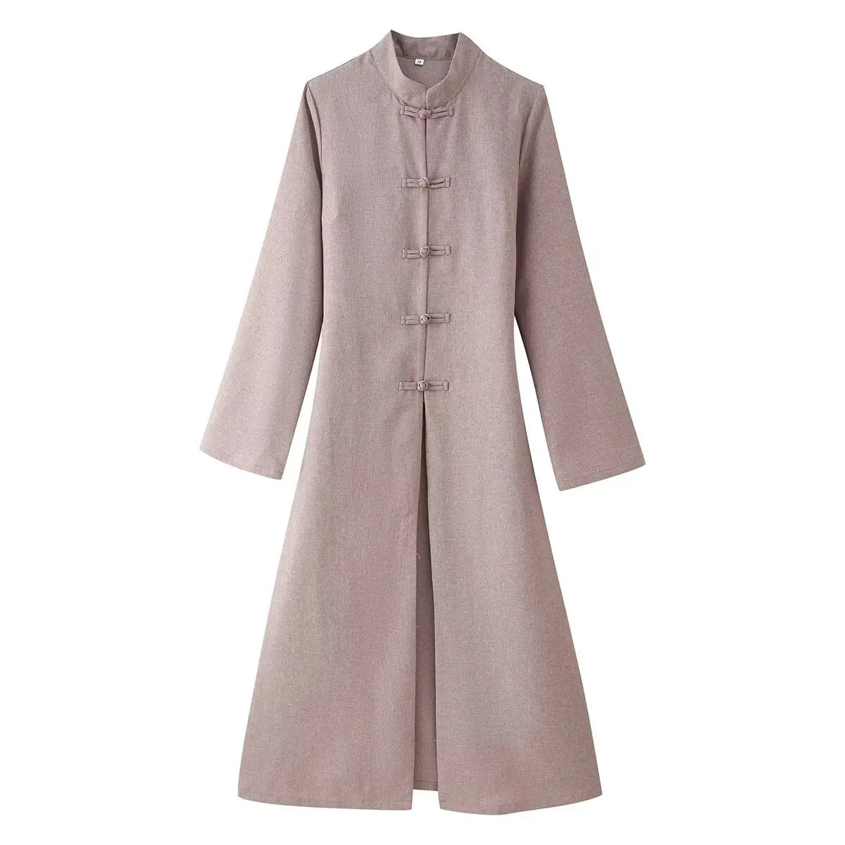 Chinese Style Frog Button Two Piece Set Long Flared Sleeve Ruched Waist Traditional Oriental Outline Sets Spring Picnic Outfit