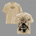 Manga Jujutsu Kaisen Fushiguro Megumi Mahoraga Print Tee Men Women Clothing Washed Cotton T-shirt Casual T Shirt Harajuku Tshirt