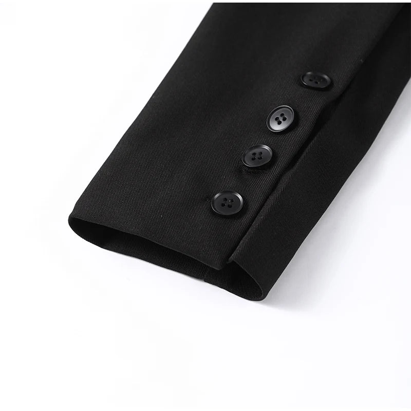 2026 Spring New Solid Lapel Blazer Jacket For Women Elegant Long Sleeve Waist Suit Coats Office Lady Chic Commute Tops