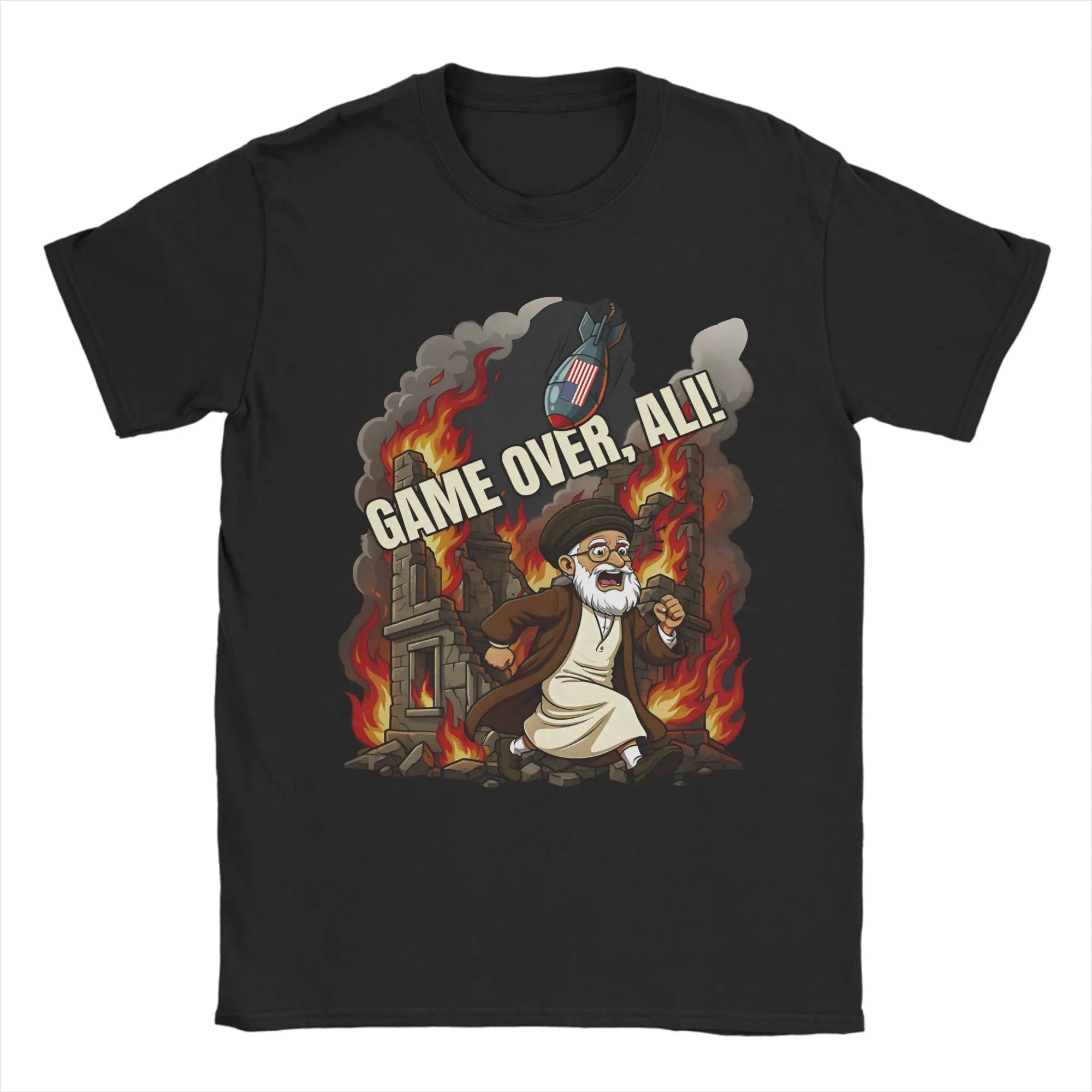 Graphic Printing We Love You Ayatollah RIP 1939-2026 IRAN Ali Khamenei  T Shirt For Unisex  Cotton Tee Shirt Short Sleeve Tops