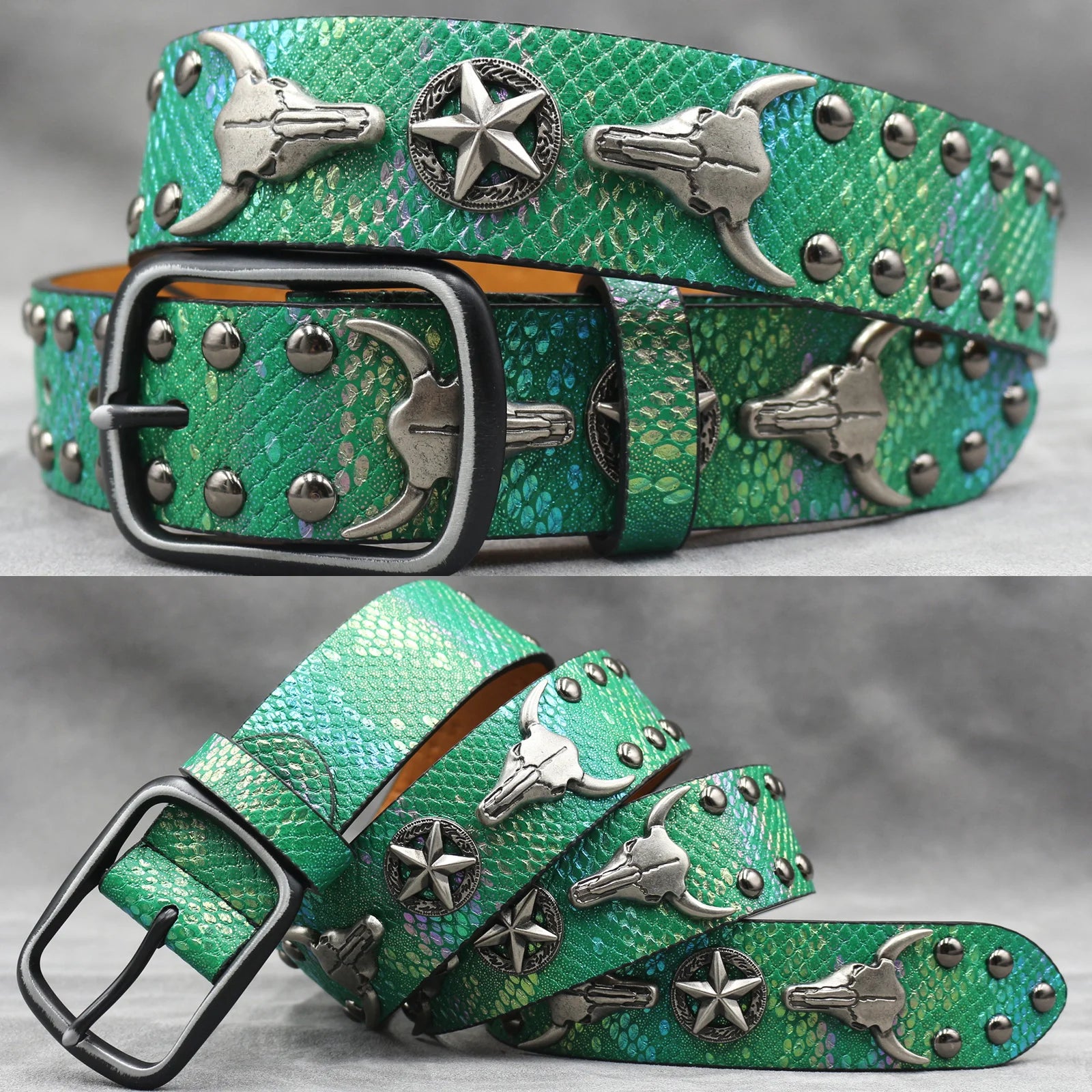 Rivet PU  Leather men's belt Fashion alloy belts Buckle luxury brand jeans belts for men business belt female belt