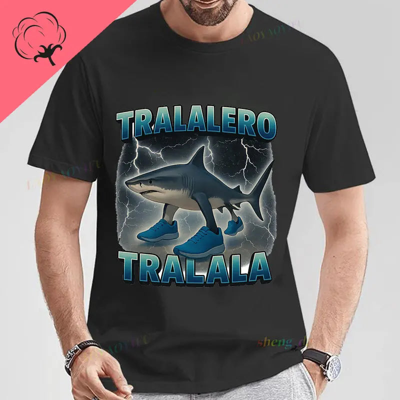 Camiseta Italian Brainrot Cappuccino Assassino T Shirt Men Women Summer O-neck Goth Vintage Official-website Casual Funny Tee