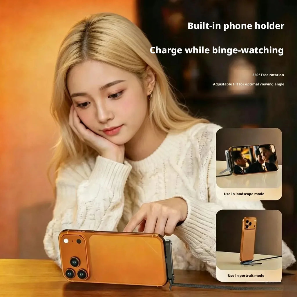 240/65w Fast Charging Foldable Bracket Data Cable 2-in-1 Data Wire Foldable Phone Tablet Stand Type-C to Type-C /USB-A to Type-C