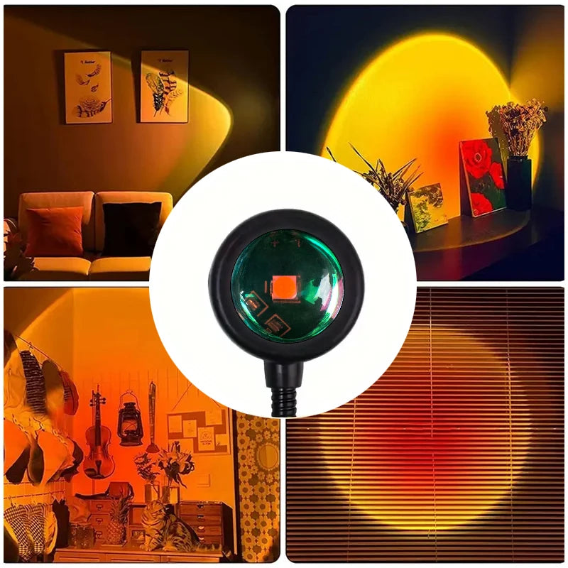 Sunset Glow Lamp — 16-Color Ambient Projection Light