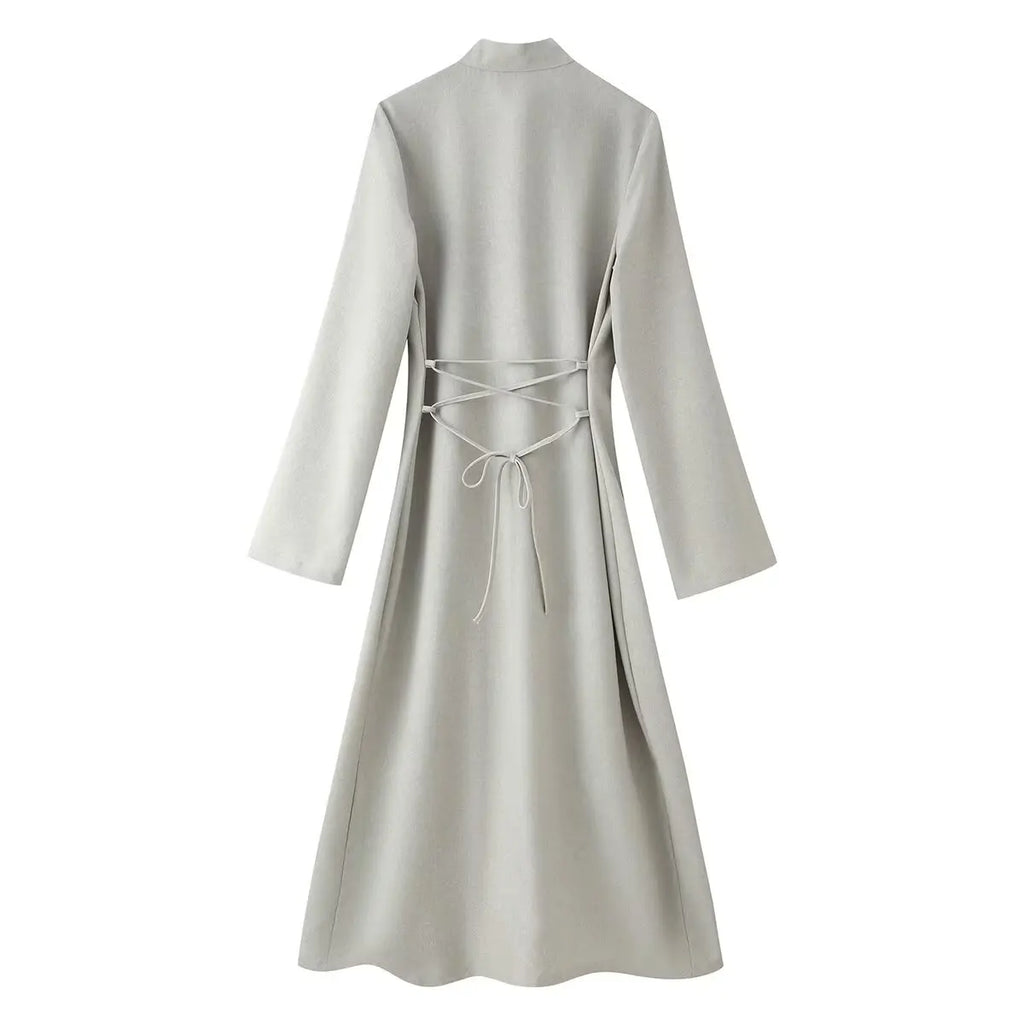 Chinese Style Frog Button Two Piece Set Long Flared Sleeve Ruched Waist Traditional Oriental Outline Sets Spring Picnic Outfit