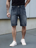 2026 Classic Style Men's Slim Denim Shorts Summer New Business Fashion Thin Stretch Short Casual Pants Male Size 40