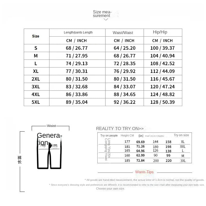 2024Summer Muscle Men's New Loose Solid Color Breathable Casual Sports Business High Street Fashionable Cropped Pants