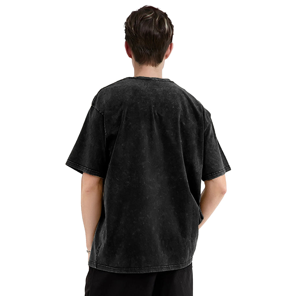 Mordor Metal L-Lords Of The R-Rings T Shirts Hip Hop Washed Cotton Harajuku T-Shirts for Men Women Tops Streetwear Printed Tees