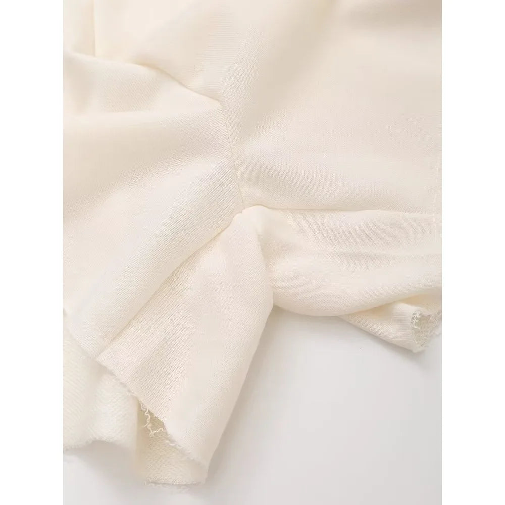 Plush Ensemble Femme 2 Piece COTTON Short Sets for Women Two Colors Text Print O-neck Sweatshirts + Mid Elastic Waistband Shorts