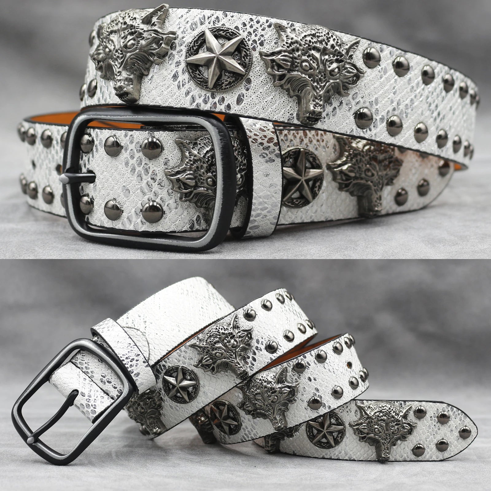 Rivet PU  Leather men's belt Fashion alloy belts Buckle luxury brand jeans belts for men business belt female belt